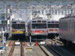 長津田検車区にて、一時入庫。隣には9007Fが。